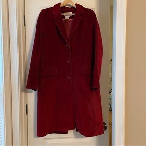 Red Courderoy Coat